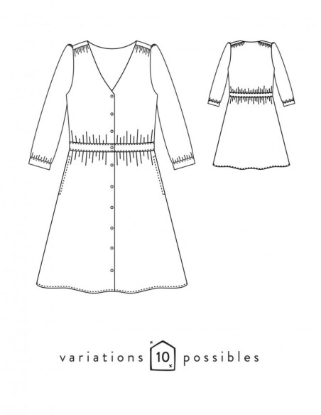 Modello di abito Harmonie - Atelier Scämmit