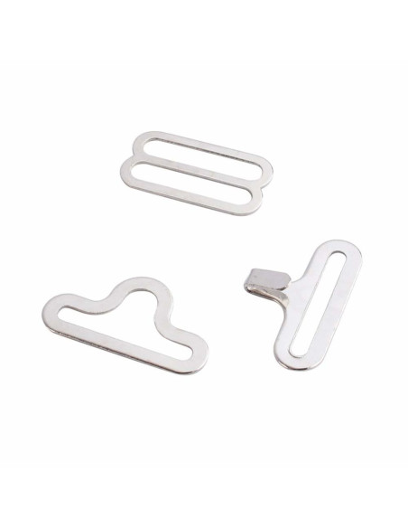 Set di 100 fermagli a farfalla - Argento