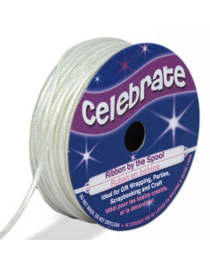 Cordoncino lurex Celebrate bianco - 1,6 mm x 8 metri