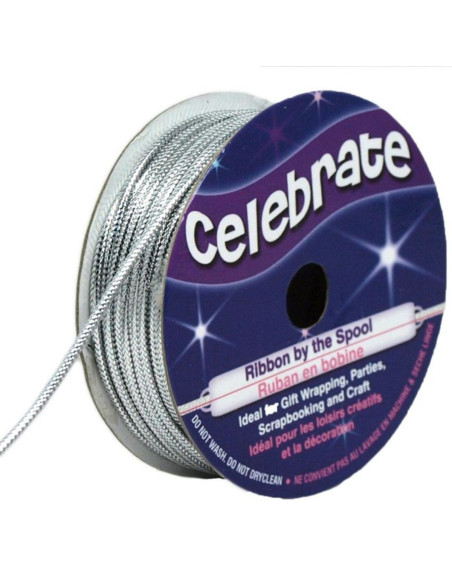 Cordoncino lurex Celebrate argento - 1,6 mm x 8 metri