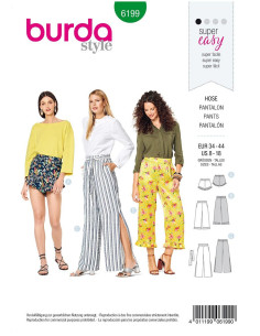 Modello di pantaloni - Burda 6199