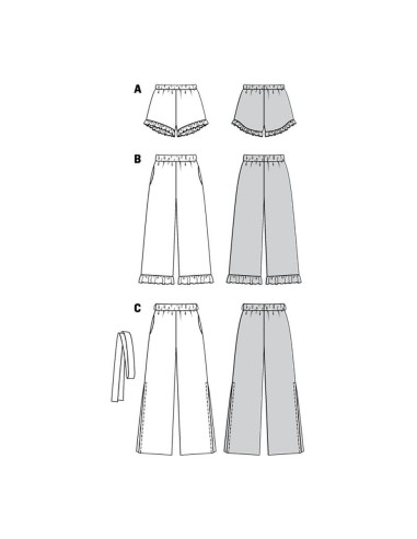 Modello di pantaloni - Burda 6199