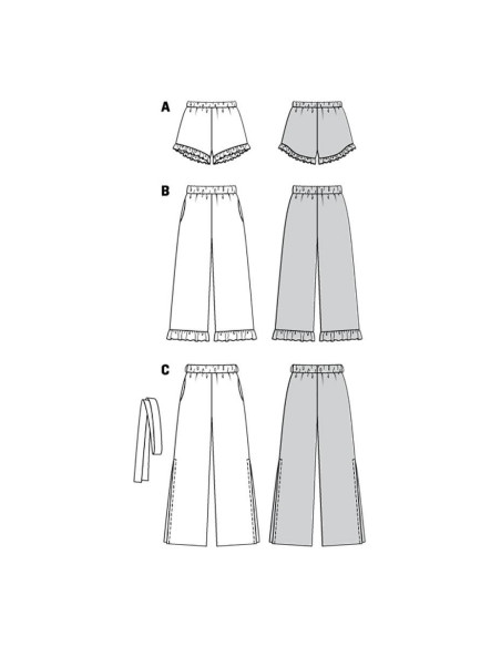 Modello di pantaloni - Burda 6199