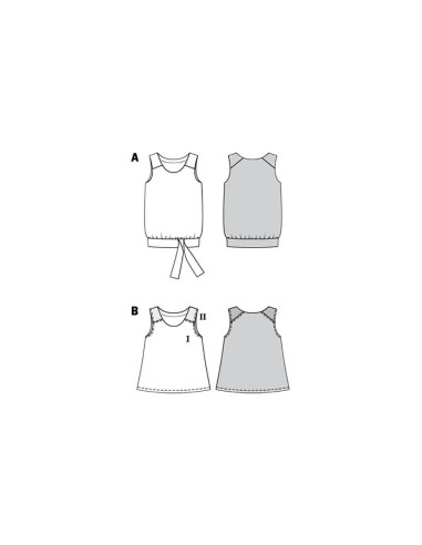 Modello di top - Burda 6201