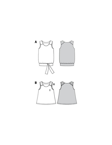 Modello di top - Burda 6201