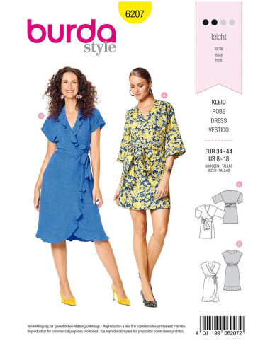 Modello di abito - Burda 6207