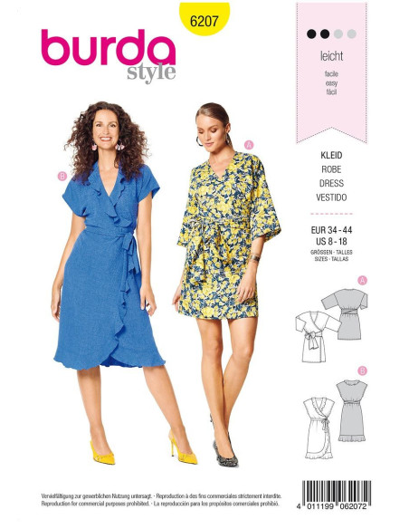 Modello di abito - Burda 6207