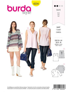 Modello di camicetta - Burda 6234