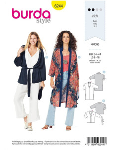 Modello di kimono - Burda 6244