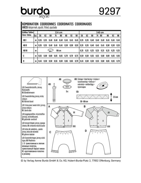 Modello di giacca - Burda 9297