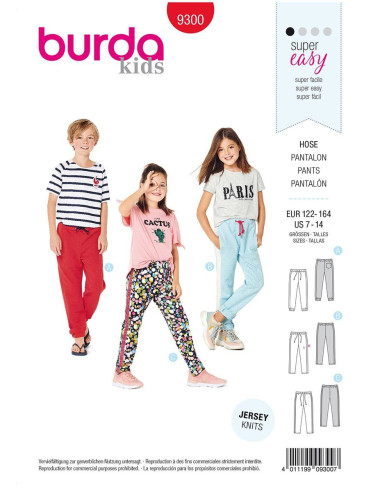 Modello di pantaloni - Burda 9300