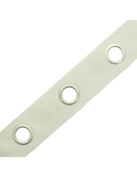 Fascia con occhielli argento opaco - Lino