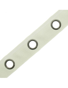 Fascia con occhielli canna di fucile - Lino 2