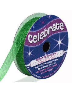 Nastro organza Celebrate verde scuro - 9 mm x 8 m