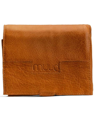 Custodia in pelle per aghi circolari Muud Stockholm - Whisky