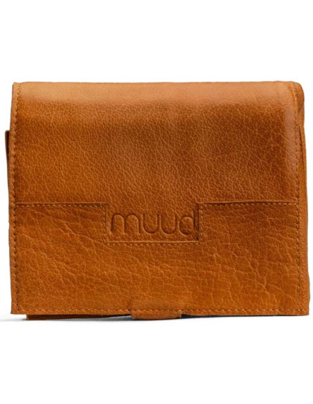 Custodia in pelle per aghi circolari Muud Stockholm - Whisky