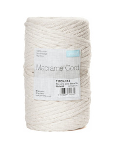 Corda di cotone macramè 5 mm naturale