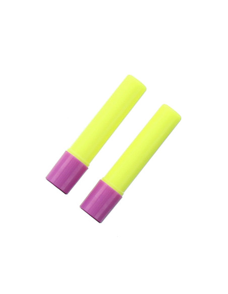 2 ricariche penna colla temporanea giallo fluorescente speciale per tessuti