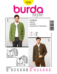 Modello di giacca con bottoni - Burda 7291