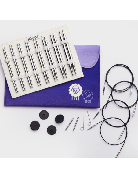 Set di ferri circolari KnitPro Deluxe Nova Metal
