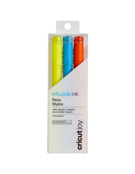 Penna gialla, blu e arancione Infusible Ink Cricut Joy