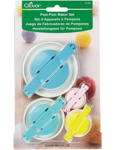 Set di 4 strumenti per pompon Clover