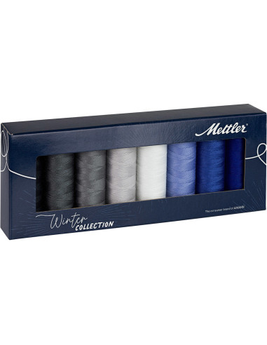 Set di 8 fili da cucito in poliestere 200m Winter Mettler ®