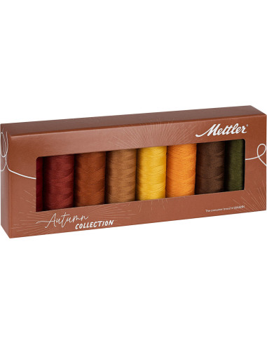 Set di 8 fili da cucito in poliestere 200m Autumn Mettler ®