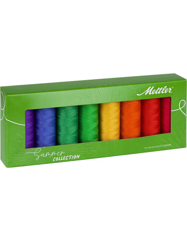 Set di 8 fili da cucito in poliestere 200m Summer Mettler ®