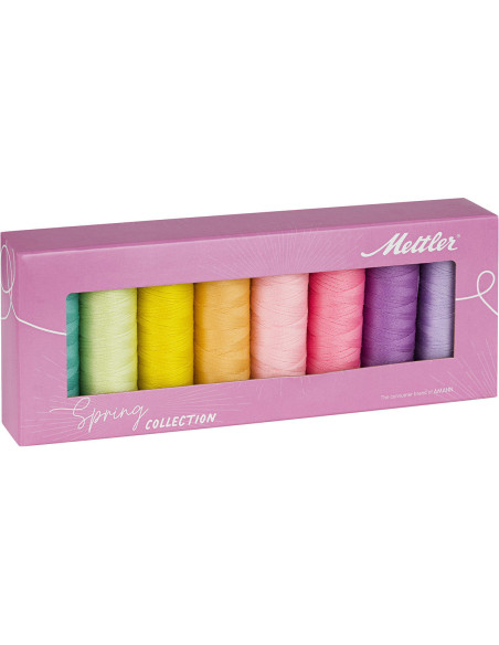 Set di 8 fili da cucire in poliestere 200m Spring Mettler ®