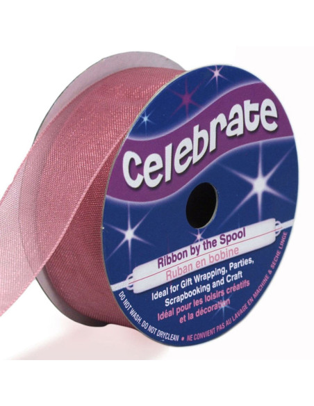 Nastro organza Celebrate rosa antico - 20 mm x 5 m