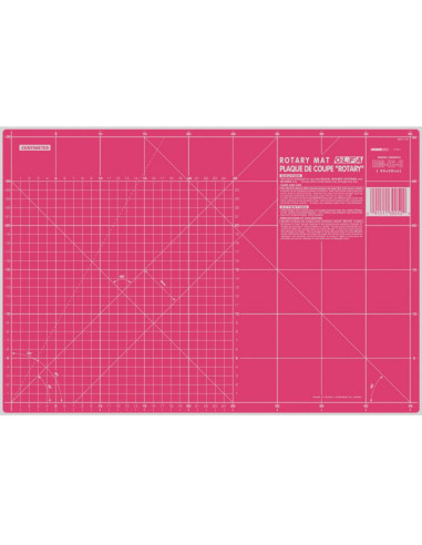 Tappetino da taglio patchwork Olfa 30 x 45 cm - Rosa