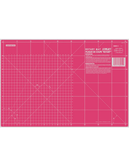 Tappetino da taglio patchwork Olfa 30 x 45 cm - Rosa