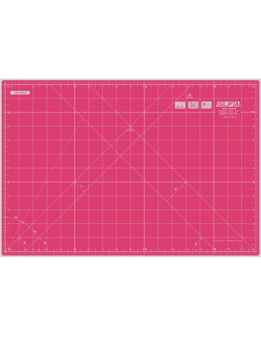 Tappetino da taglio patchwork Olfa 30 x 45 cm - Rosa