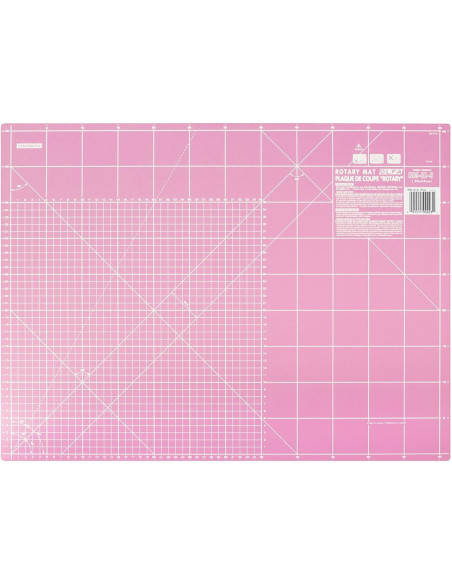 Tappetino da taglio patchwork Olfa 45 x 60 cm - Rosa