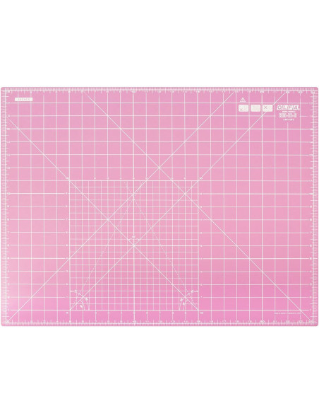 Tappetino da taglio patchwork Olfa 45 x 60 cm - Rosa