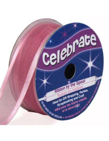 Nastro organza Celebrate rosa antico - 20 mm x 4 m