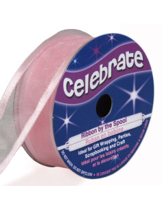 Nastro organza Celebrate rosa - 20 mm x 4 m
