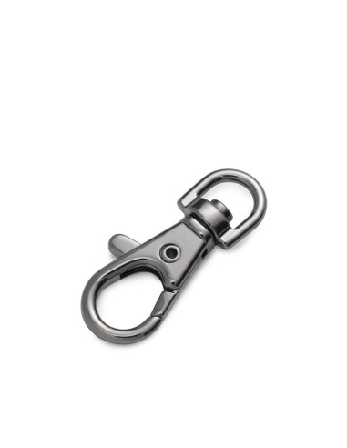 Moschettone in metallo 7 x 38 mm - Bruni lucido