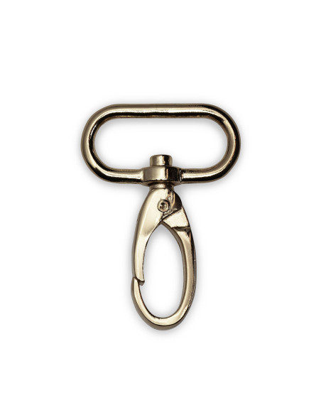 Moschettone in metallo 25 x 45 mm - Nuovo oro