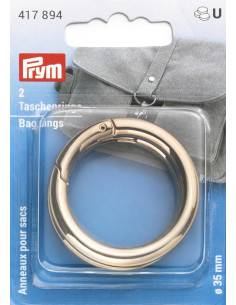 Moschettoni ad anello per borse - Nuovo oro