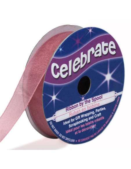 Nastro organza Celebrate rosa antico - 12 mm x 6 m