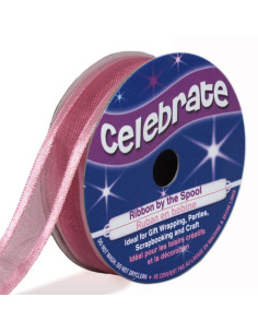 Nastro organza Celebrate rosa - 12 mm x 5 m
