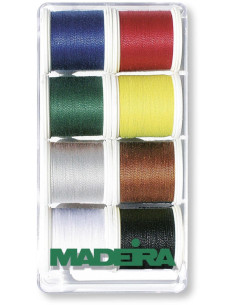 Scatola di fili da cucire 100 m Aerofil Extra Forte Madeira