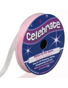 Nastro organza Celebrate rosa - 6 mm x 8 m