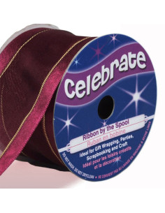Nastro organza Celebrate prugna - 38 mm x 4 m