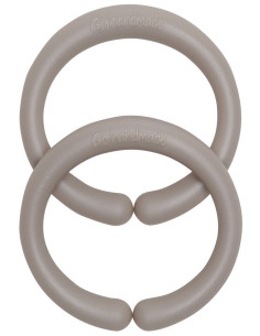 Anelli di sospensione in silicone 60 mm per accessori per bambini - Beige
