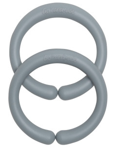 Anelli di sospensione in silicone 60 mm per accessori per bambini - Grigio