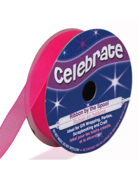 Nastro organza Celebrate fucsia - 9 mm x 8 m
