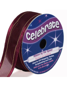 Nastro organza Celebrate prugna - 20 mm x 4 m